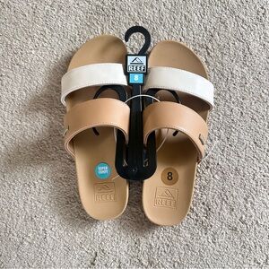 Reef Cushion Vista Double-Strap Slide Sandals NEW